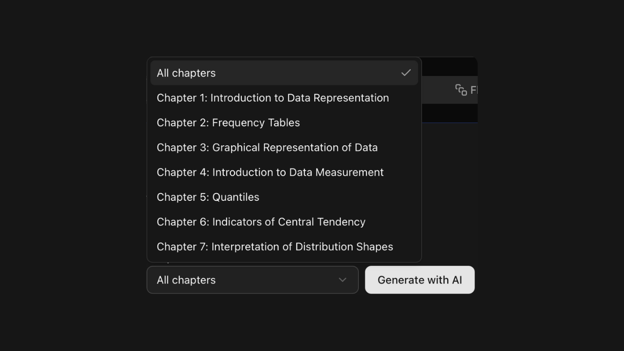 Chapter targeting UI preview